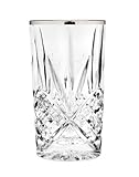 Godinger Silver Art Dublin Set of 4 Highball Glasses- Platinum