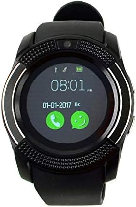 Cabriza VX8 Bluetooth Smart Wrist Digital Watch with SIM Card Slot, Call, Message and Camera Support Compatible with All Android,iOS & Windows Device (Random Colour)