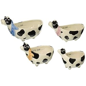 Cosmos Gifts 61768RED Cow Measuring Cups