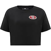 Womens NFL Classic Chenille Cotton Single Jersey Short Sleeve Boxy Tee
