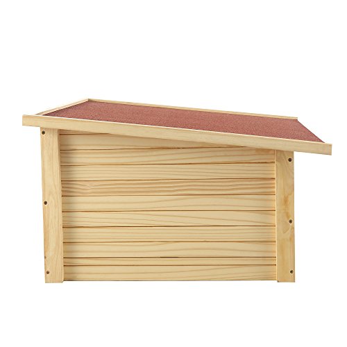 Zelsius Abri de jardin en bois pour tondeuse à gazon, robot-tondeuse, marron