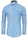 Tom's Ware Mens Inner Plaid Oxford Cotton Button Down Dress Shirts TWNEL565S-319S-BLUE-US XL