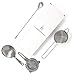 TheBarsentials Cocktail Strainer Set Stainless Steel Bar Tools with Stirring Spoon - Hawthorne, Julep, & Fine-Mesh Sifter for Drinks