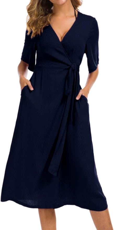 midi plain dress