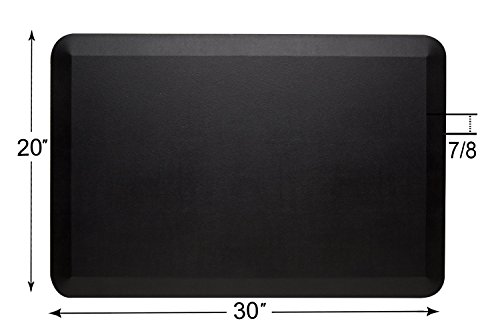 The Original 7/8" AMCOMFY Professional Standing Desk Anti Fatigue Mat
Comfort Floor Mat For Office Kitchen 20" x 30" Black