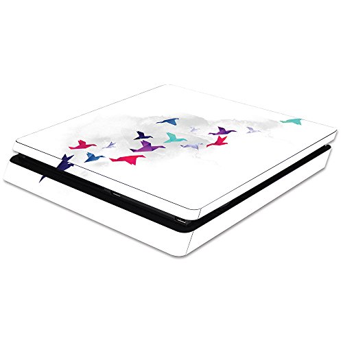 MightySkins Skin Compatible with Sony PS4 Slim Console - Paper Birds | Protecti…