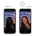 Efanr Portable Mini 8 LED Dimmable Selfie Light Cellphone Camera Flash Fill-in Light Pocket Spotlight Photo Video Light Lamp for iPhone Samsung HTC Nokia iPad Other Smartphones Tablets (White)