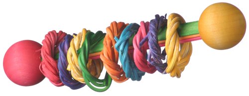 Super Bird Creations 5-1/2 by 1-1/2-Inch Vine Ring Rattle Bird Foot Toy, Medium