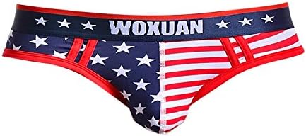 Kerio Men's USA American Flag Thong G-String Sexy Underwear
