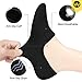 WANDER No Show Mens Socks 7 Pack Cotton Non Slip Low Cut Invisible Loafer Socks Boat Liner 6-107black