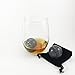 Luxe Whiskey Stones - Set of 2 Marble Chilling Spheres in Gift Box with Velvet Storage Bag