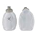 2 Leakproof Sports Water Bottles for Marathon with Push Pull Cap, Flask Replacement for Hydration Running Belt (10ounce/280milliliter)