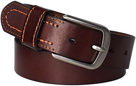 Men's 100% Full Grain Leather Belt 3.8cm Wide