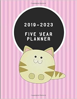 2019 2023 Five Year Planner Kawaii Cat Themed Diary Workvibes Worklives 9781729201589 Amazon Com Books