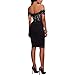CHARMORE Women's Lace Top Off The Shoulder Bodycon Party Cocktail Dress