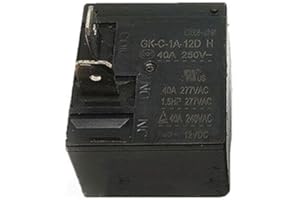 QRCAMULE for Golden GK-C-1A-12D 12VDC 4Pins 40A 277VAC Power Relay
