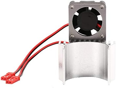leonBonnie 7019 Electric Dual Proof Cover Aluminum Motor Heat Sink With Cooling Fan for 1/10 HSP RC Car 5400/550 Motor Components