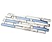 TST Glass Inner Conch Tile Beach Style Blue Cream White Brushed Steel Art Mosaic Kitchen Backsplash Bath Decor TSTNB06 (1 Sample [4'' x 12''])