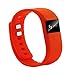 EFO-S ORANGE K5 Wireless Activity and Sleep Monitor Pedometer Smart Fitness Tracker Wristband Watch Bracelet for Men Women Boys Girls Ladies Man iPhone Sumsung HTC (Orange)