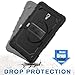 SEYMAC stock Samsung Galaxy Tab A 10.5 T590/T595/T597 Case, Three Layer Hybrid Drop Protection Case with [360 Rotating Stand] Hand Strap &[Stylus Pencil Holder] for Samsung Galaxy Tab A 10.5 (Black)