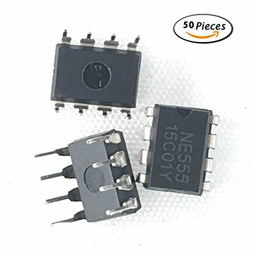 (Pack of 50 Pieces) MCIGICM Ne555 Timer IC Chip Kit Pulse Generator