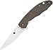 Spyderco Mantra 2 Folding Knife - Titanium Handle with PlainEdge, Full-Flat Grind, CPM M4 Steel Blade and R.I.L - C203TIP