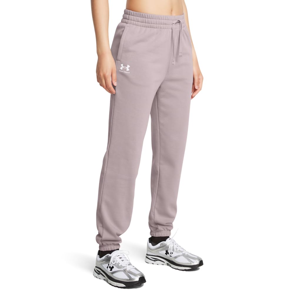 Under Armour Womens Rival Terry Joggers, (015) Tetra Gray / / White, XX-Large Tall Image