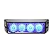 LAMPHUS SolarBlast SBLH04 LED Strobe Grille Flashing Lights [22 Modes] [4 Watt] [TIR] [Weatherproof] Warning Lights for Police & Firefighter Emergency Vehicles - Blue/Blue