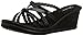 Skechers Cali Women's Rumblers-Wild Child Wedge Sandal, Black Rhinestone, 7 M US
