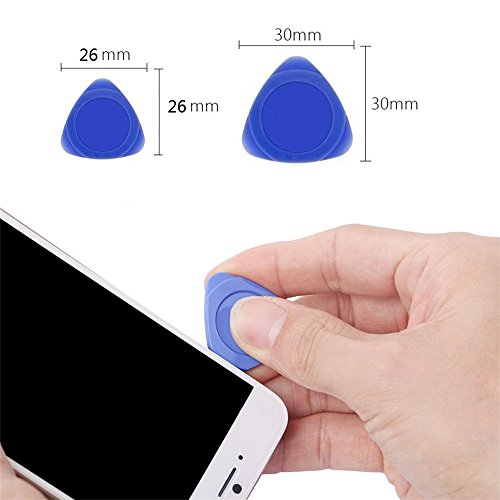 Fixinus 40 Pieces Triangle Security Opening Pry Tool Mixed Multitool Set for iPhone Mobile Phone iPad Laptop PC LCD Screen Case Guitar Picks
