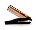 GBS Men's Folding Anti-Static No Snag All Purpose Hair and Beard Tortoise Comb- Handmade Sawcut - 100mm Fine Teeth with Pocket Clip Best Travel Comb Professional Choice