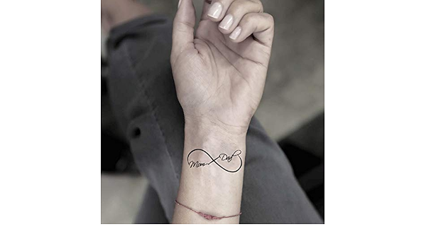 Amazon Com Pegatina De Tatuaje Falsa Temporal Para Mama Y Papa Juego De 2 Www Ohmytat Com Belleza Y Cuidado Personal