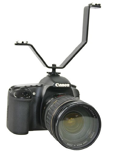 Fancierstudio Dual Mount Light And Sound Bracket, Camcorder Dual Mount Bracket for Video Lights and Microphones