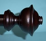 Dark Chocolate Chaucer Finial for a 1-3/8