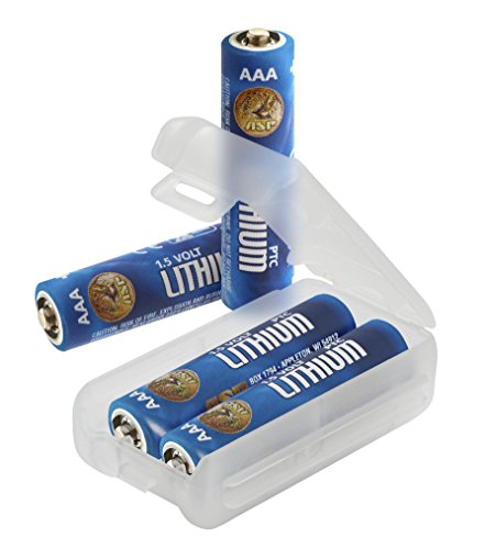 ASP AAA 1.5V Lithium Batteries, Storage Case Included, 4-Pack