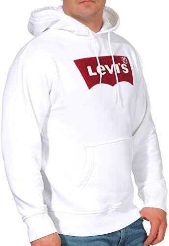 mens white levis hoodie