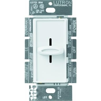 Lutron Electronics SFS-5E-WH White Skylark Fully Variable 5 Speed Fan Control, White