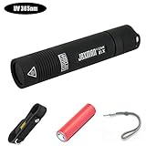 JAXMAN U1 Blacklight 365nm UV Flashlight U1 with High Power UV LED 3W output, Pure Beam for UV Glue Curing, Fluorescent agent detection, Pet Urine Detector Light, AC Leak Detector