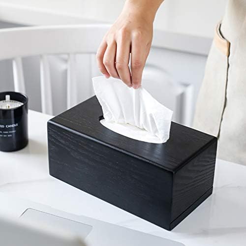 Paper Box, Paper Storage Box Wood Tissue Box Unfinished Wood Tissue Box