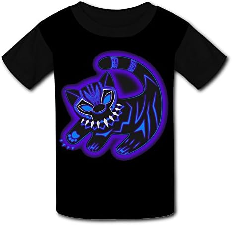 Wcpol Panther King Kids 3D Print Tee Shirt Top Tees Short Sleeve for Boys S