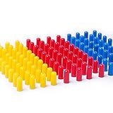 120 Pack Magnetic Map Push Pins in Assorted Colors ( 40 Each of Red,Blue,Yellow) , Ideal for Map,Whiteboard,Refrigerator & More!