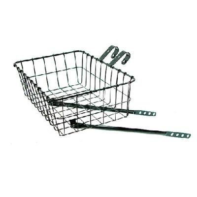 Wald 137 Front Bicycle Basket (15 x 10 x 4.75, Black) - Thumbnail 2