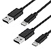 MoMoCity Nylon Braided Sync and Charging Cord Lightning to USB Cable for iPhone – 2 Pack (3-Feet and 6-Feet)