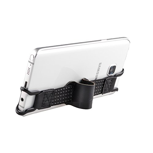 TFY Security Hand Strap with Leather Belt Holder Stand Compatible with iPhone 14 Pro Max / 14