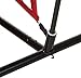 Amazon Basics Baseball Softball Hitting Pitching Batting Practice Net With Stand - 96 x 42 x 86 Inches, Red and Black