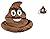 Bundle Pile Of Poop Emoji Design Plush Hat And Pop Out Eye Key Ring