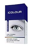 iCOLOUR Color Changing Eye Drops - Change Your Eye Color Naturally - 1 Month Supply - 9 mL (Silver)