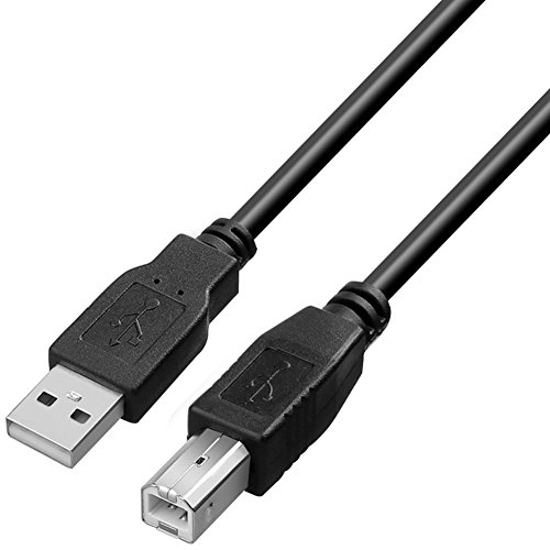 USB to MIDI Cable USB 2.0 Cable 4.9feet A-Male to B-Male High Speed Cord for Midi Keyboard,Audio Interface, USB Microphone,Musical Instruments Printers to PC Type A to Type B 1.5M