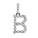Lutos Unisex Iced Out Hip Hop Gold Rhinestone Bubble Dripping Letter A to Z Tennis Chain Necklace 20 Inch/18Inchthumb 3
