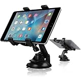 Car Tablet Holder, Linkstyle Tablet Dash Mount Holder for Car Windshield Dashboard Universal Tablet Car Mount with Suction Cup Compatible for Samsung Galaxy Tab/iPad Mini Air 4 3(All 7-10.5" Tablets)